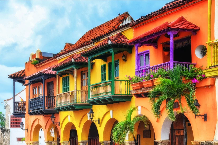 خانه های رنگارنگ کلمبیا